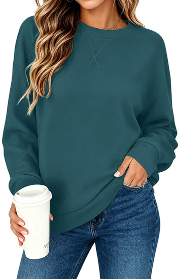 SPROUTOP Sweatshirt for Women Long Sleeve Crew Neck Pullover Loose Ladies Winter Tops