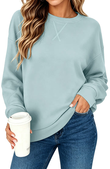 SPROUTOP Sweatshirt for Women Long Sleeve Crew Neck Pullover Loose Ladies Winter Tops